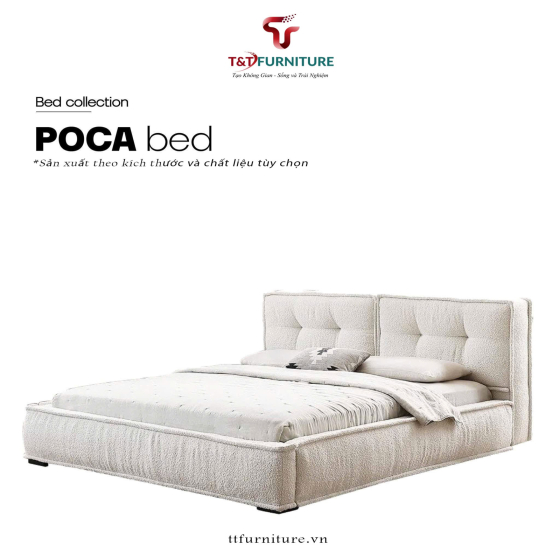 GIƯỜNG BỌC NỆM POCA BED – PHONG CÁCH BẮC ÂU TINH TẾ