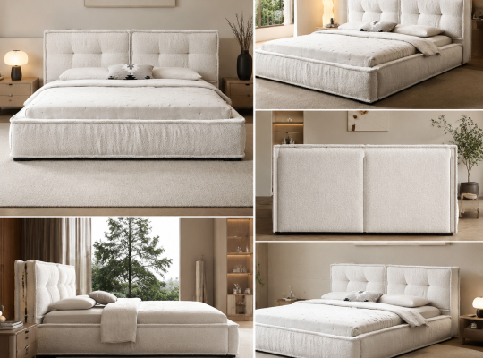 GIƯỜNG BỌC NỆM POCA BED – PHONG CÁCH BẮC ÂU TINH TẾ