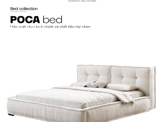 GIƯỜNG BỌC NỆM POCA BED – PHONG CÁCH BẮC ÂU TINH TẾ