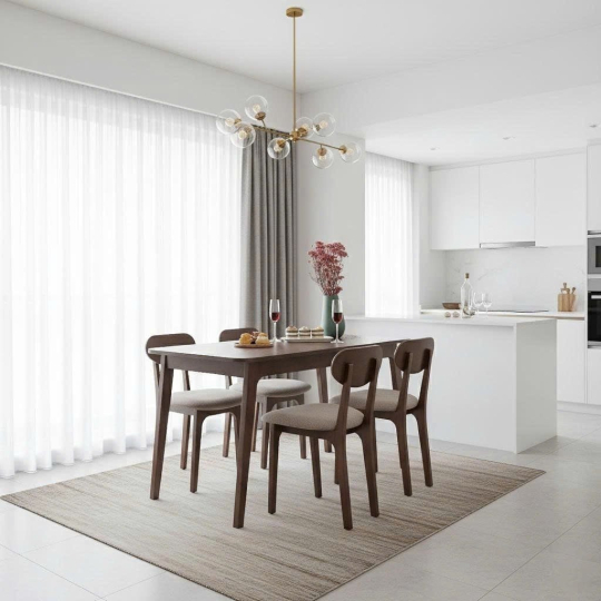 Combo Phòng Ăn MOHO KOSTER Màu Nâu